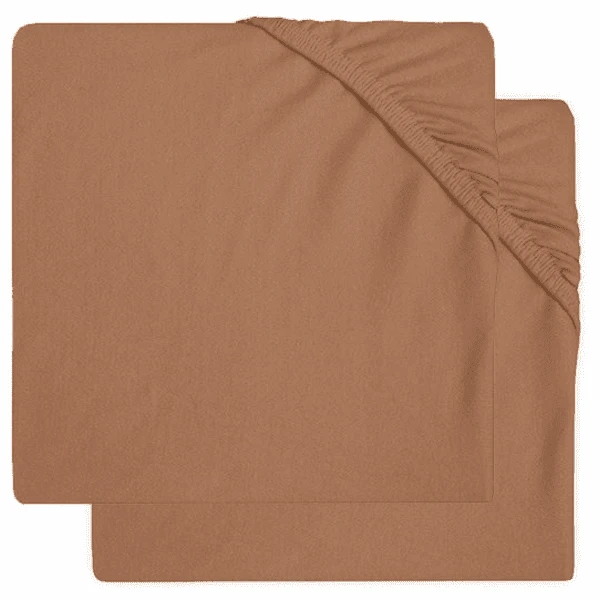 Jollein Jersey Hoeslaken 2-pack Caramel 60x120 Cm - Afbeelding 2