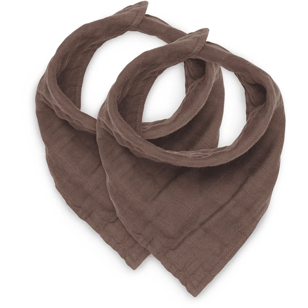 Jollein Slabbetje Bandana Gerimpeld Kastanje Pak Van