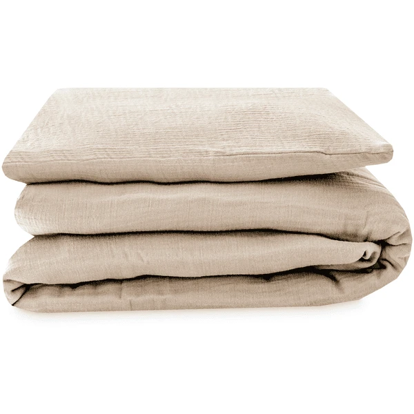 JULIUS ZÖLLNER Beddengoed Mousseline Sand 80 X 80 Cm - Afbeelding 2
