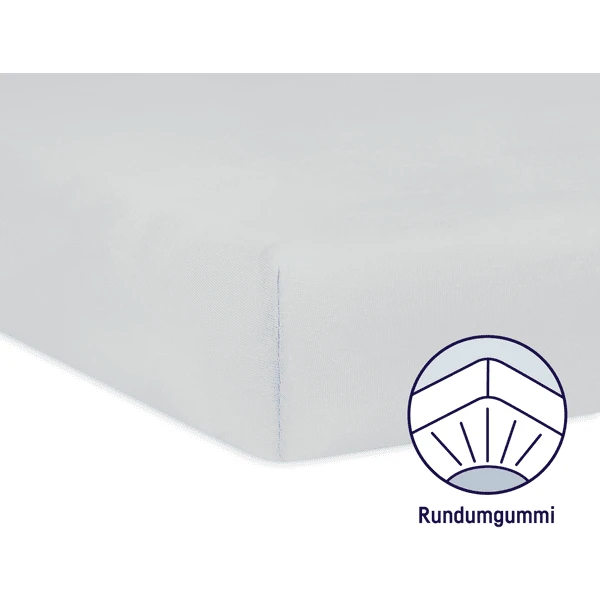 JULIUS ZÖLLNER Hoeslaken Jersey Lichtgrijs - Afbeelding 2