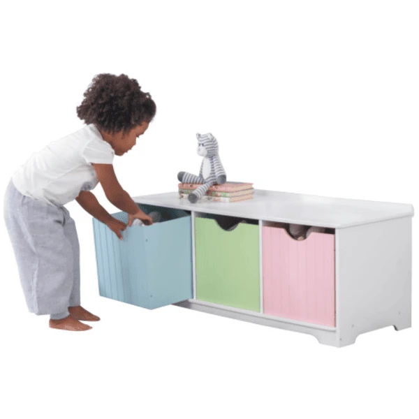 KidKraft® Nantucket Opbergbank - Pastel - Afbeelding 2