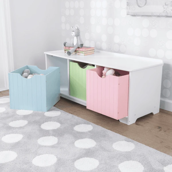 KidKraft® Nantucket Opbergbank - Pastel - Afbeelding 5