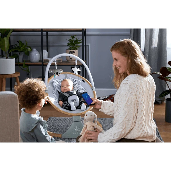 Kinderkraft Houten Babywipstoeltje LUMI - Afbeelding 2