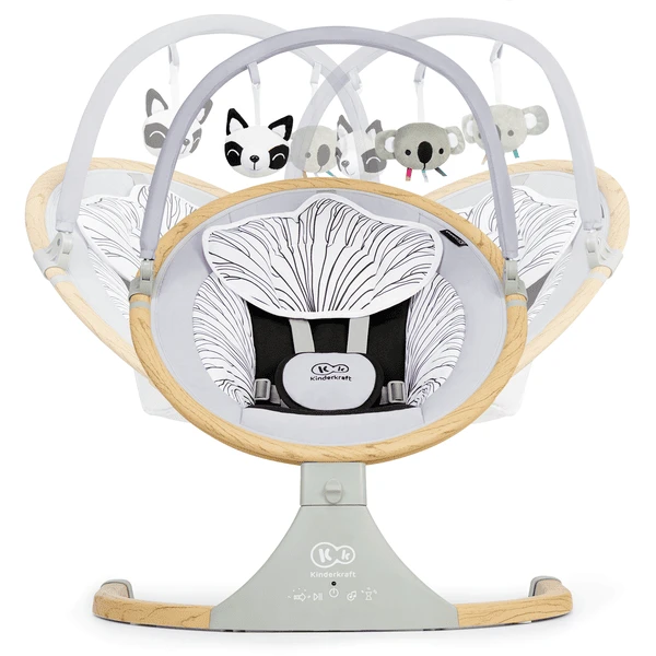 Kinderkraft Houten Babywipstoeltje LUMI - Afbeelding 3