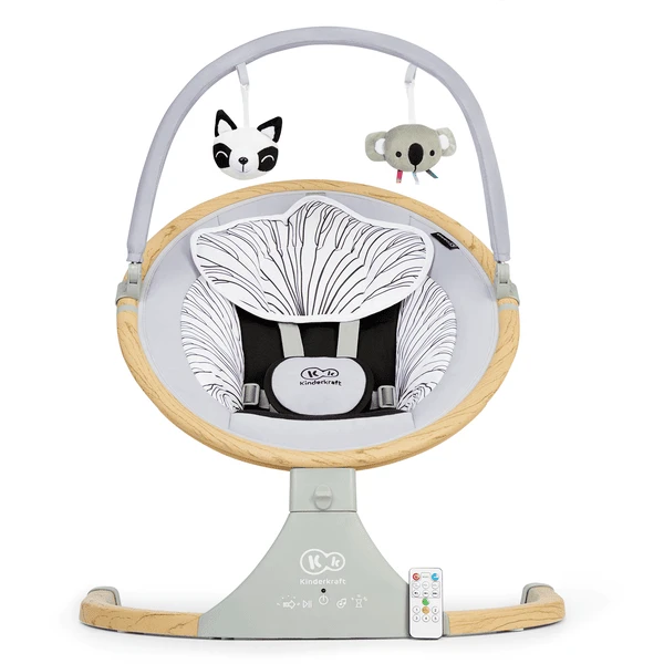 Kinderkraft Houten Babywipstoeltje LUMI - Afbeelding 4