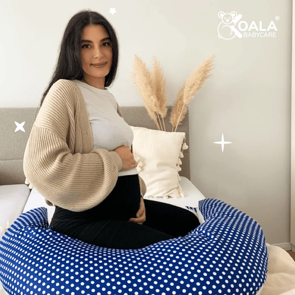 KOALA BABY CARE ® Voedingskussen En Zwangerschapskussen 6 In 1 Blauw - Afbeelding 2