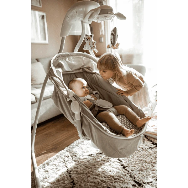 Lionelo Babyschommel Henny Grey Dove - Afbeelding 2