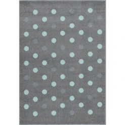 LIVONE Happy Rugs Kinderdeken BUBBLE S Zilvergrijs Mint 100 X 160 Cm