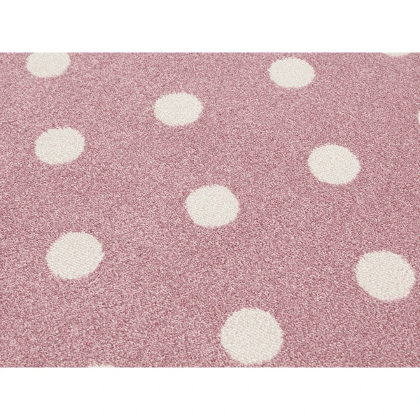 LIVONE Kinderdeken Kinderen Houden Van Tapijten CIRCLE Roze/wit 160 Cm Rond - Afbeelding 2