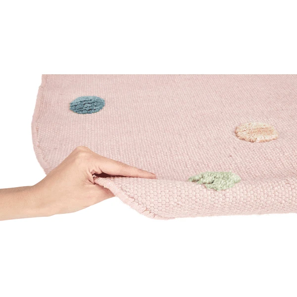 LIVONE Kindertapijt COLOR MOON Roze/multi 130 Cm Rond - Afbeelding 2