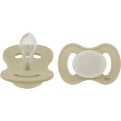 Lullaby Planet Silicone Nacht Fopspeen Symmetrisch Maat 1 Lake Green, 2 Stuks