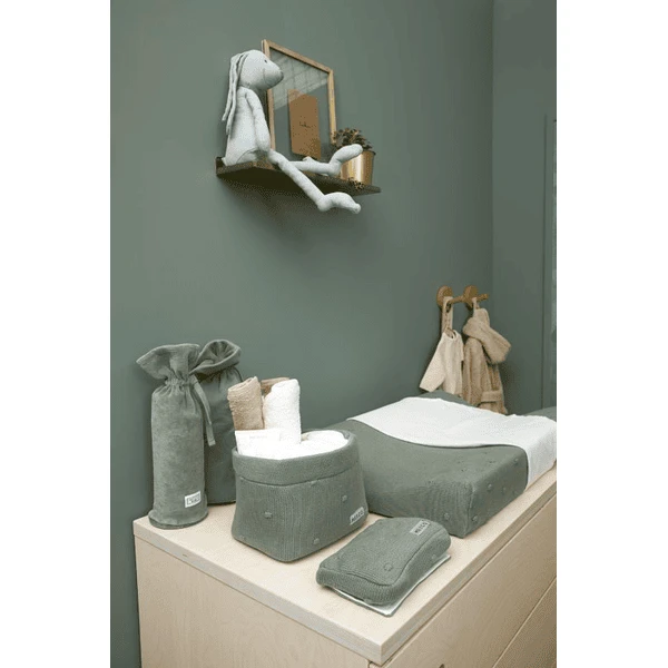 MEYCO Luiertafelmand Klein Knopen Forest Green - Afbeelding 4