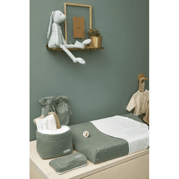 MEYCO Luiertafelmand Klein Knopen Forest Green - Afbeelding 5