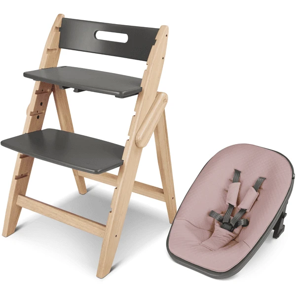 Moji Jippy Kinderstoel Inclusief Hulpstuk Voor Pasgeborenen Stone Rose