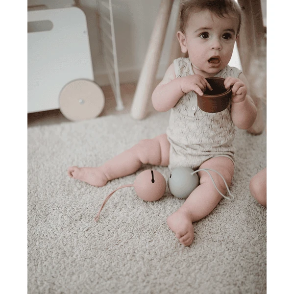 Mushie Fopspeenhouder, Pale Taupe - Afbeelding 3