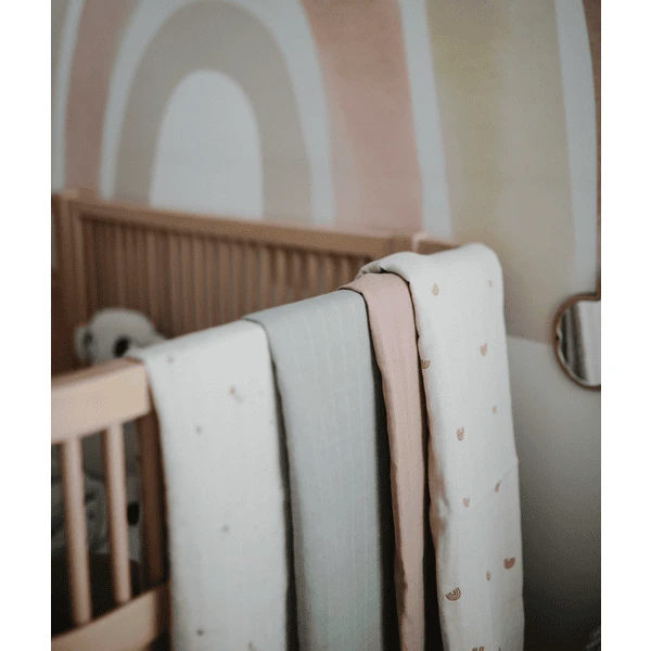Mushie Wikkeldoek Mousseline Blush 120 X120 Cm - Afbeelding 3