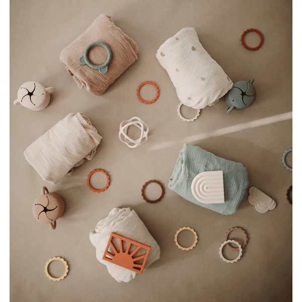 Mushie Wikkeldoek Mousseline Blush 120 X120 Cm - Afbeelding 4