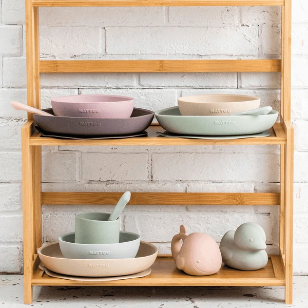 Nattou Eetset 3 Stuks Sand /Groen - Afbeelding 5