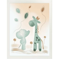 Nattou Luna En Axel Poster Met Lijst 40 X 30 Cm