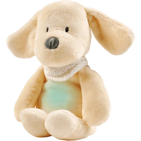 Nattou Sleepy Dog Knuffel Nachtlampje, Vanille - Afbeelding 4