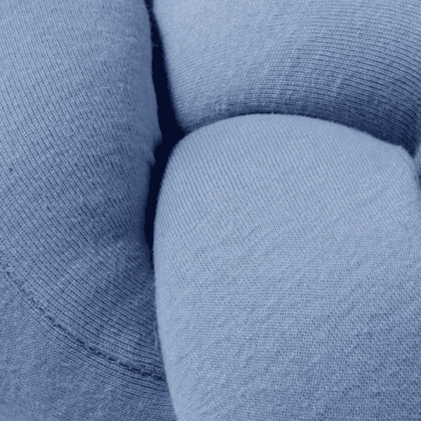 Nordic Coast Company Knot Kussen Jersey Blauw - Afbeelding 2