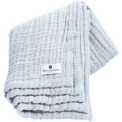 Nordic Coast Company Mousseline Deken Lichtblauw 90 X 120 Cm