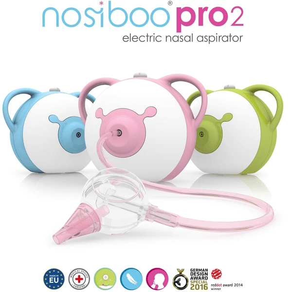 Nosiboo ® Elektrische Neusafzuiger Pro2, Roze - Afbeelding 4