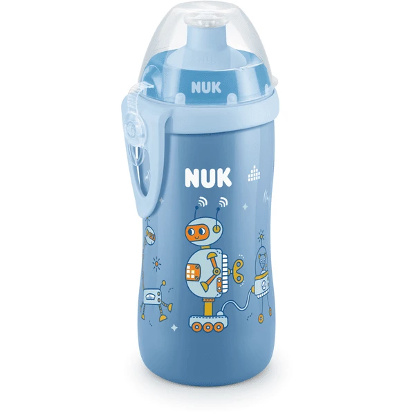 NUK Drinkfles Junior Beker 300 Ml, Robot Blauw