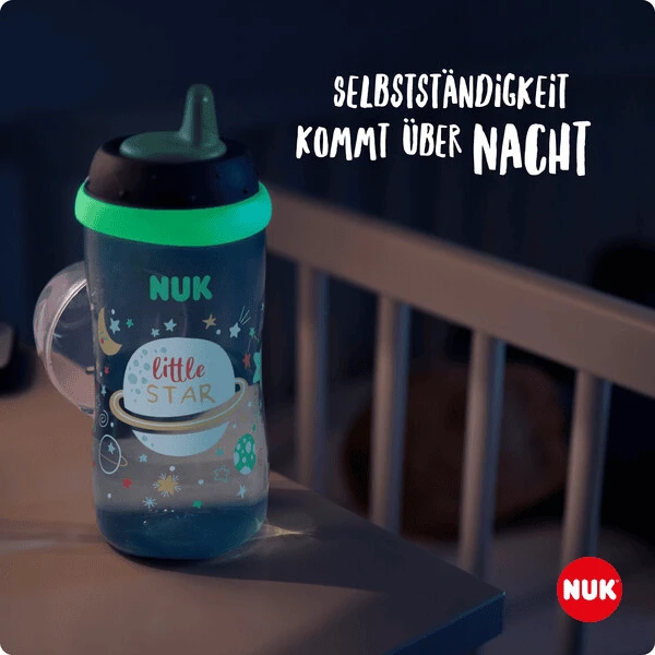 NUK Drinkfles Kiddy Beker Night 300 Ml, Blauw - Afbeelding 5