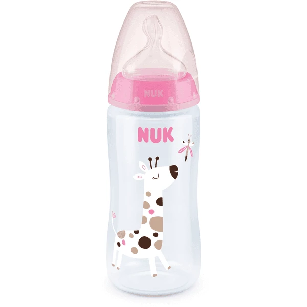 NUK Set Van 3 Flessen First Choice ⁺ Temperatuur Control , 300 Ml Roze/wit/beige - Afbeelding 3