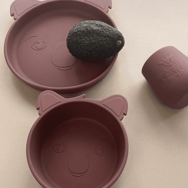 Nuuroo Judi Koala Servies Set 3, Mahonie - Afbeelding 4