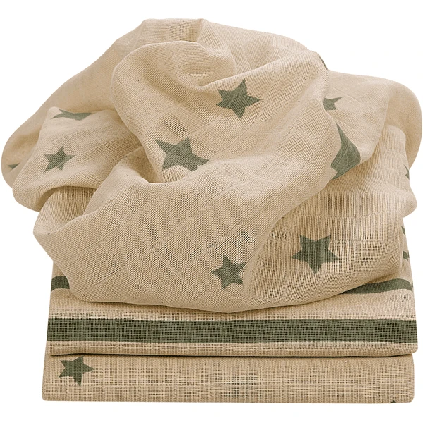 Odenwälder Gaasluiers 3-pak Diep Forest 80 X 80 Cm - Afbeelding 2