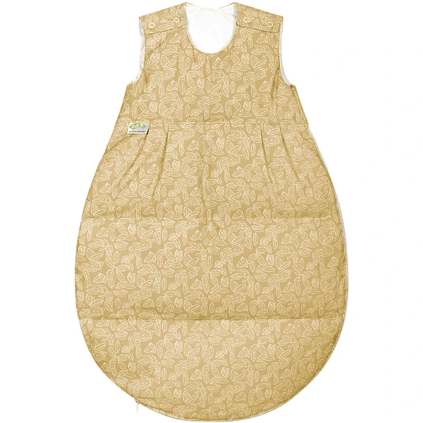 Odenwälder Thermo Nest Donzen Slaapzak White Leaves Mosterd. - Afbeelding 2