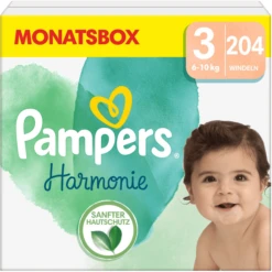 Pampers® Pampers Harmonie Gr.3 Newborn , 6-10 Kg, Maandbox (1x204 Luiers)