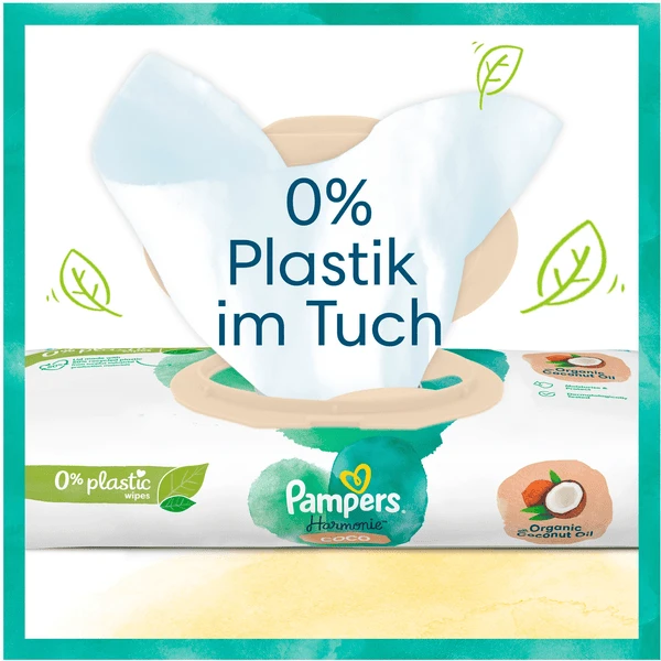 Pampers® Pampers Natte Doekjes Harmony Coco, 396 Doekjes (9 X 44 Stuks) - Afbeelding 4