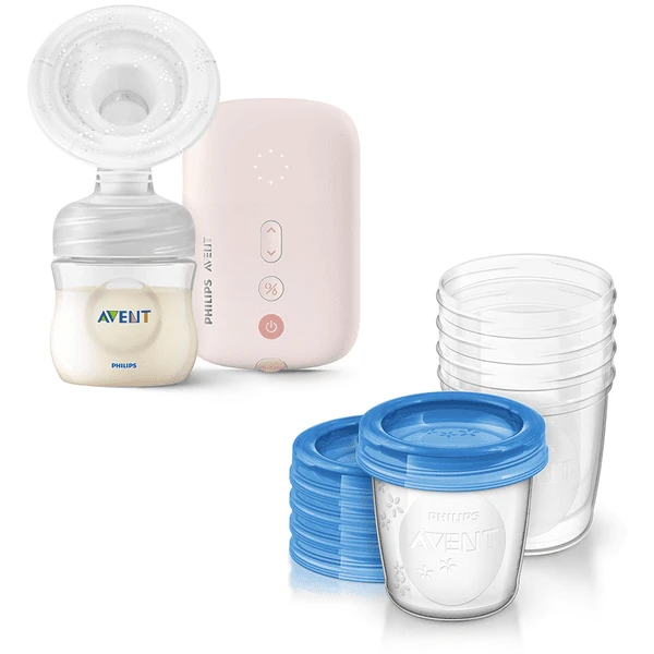 Philips Avent Elektrische Borstkolf SCF395/11 Incl. Bewaarsysteem Voor Moedermelk SCF619/05