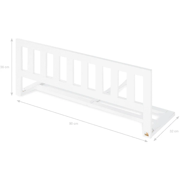 Pinolino Bed Beschermhekje Classic Wit Mat - Afbeelding 3