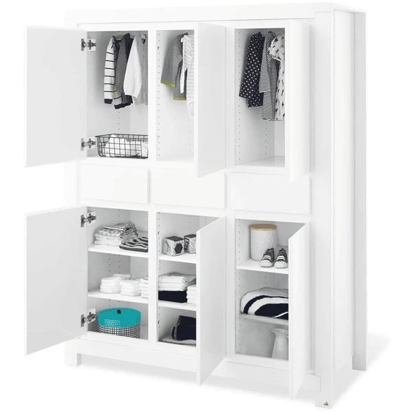 Pinolino Kledingkast Milk 6-deurs - Afbeelding 2