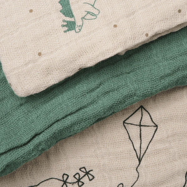 Pippi Mousseline Doeken Pak Van 6 Diepe Lich - Afbeelding 3