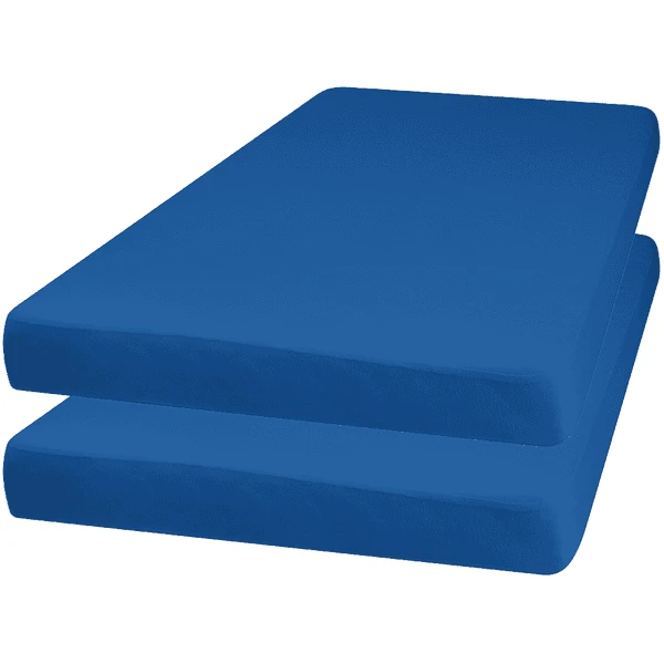 Playshoes Jersey Hoeslaken 2-pack Blauw - Afbeelding 2