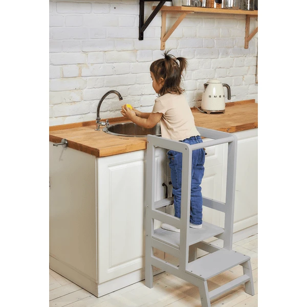 Polini Kids Learning Tower Stap Grijs - Afbeelding 2