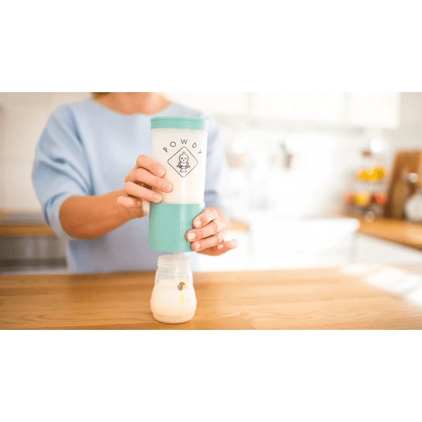 POWDY Melkpoederverdeler Met Verwisselbare Inzetstukken Turquoise - Afbeelding 4