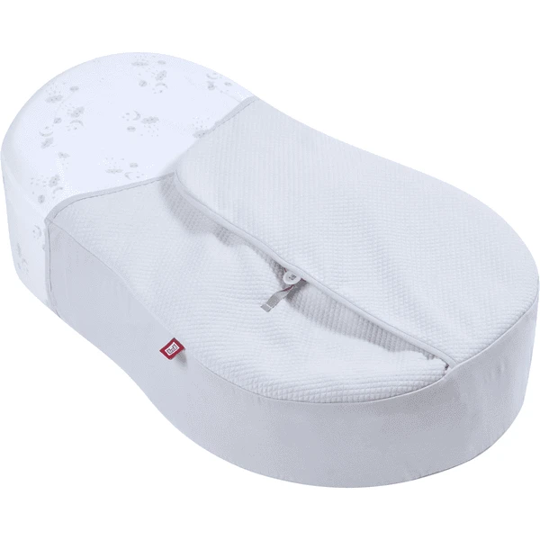 RED CASTLE Cocoon Een Cover Fleur De Coton® Pearl Grey Bekleed Met Een Parelmoergrijze Voering