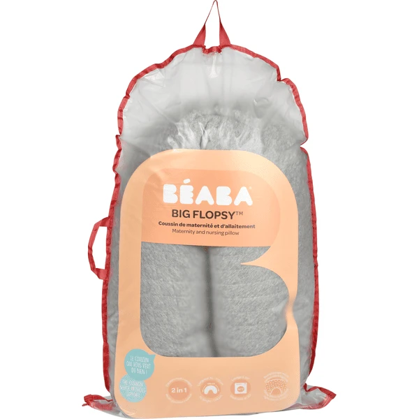 RED CASTLE Verpleegkussen Big Flopsy Fleur De Coton® Parelgrijs - Afbeelding 2