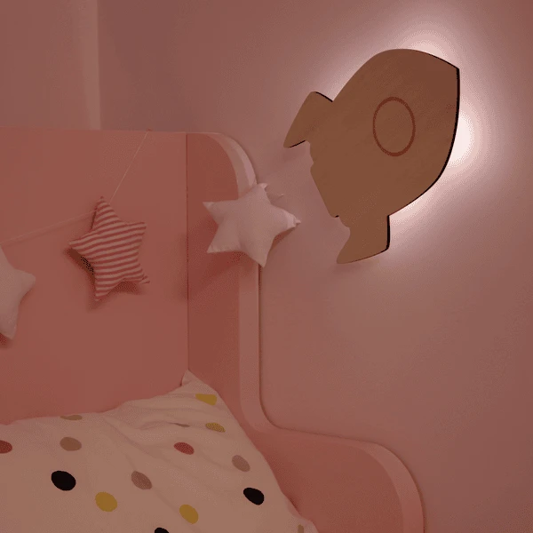 Reer Nachtlampje Lumilu Silhouette Light - Rocket - Afbeelding 2