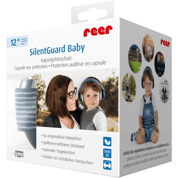 Reer Oorbeschermers Voor Baby's Silent Guard , Blauw - Afbeelding 4