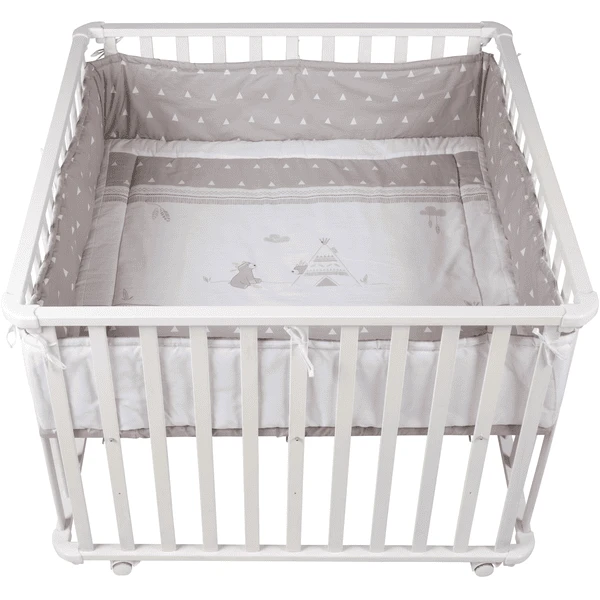 Roba Box 100 X 100 Cm Wit Indianenbeer