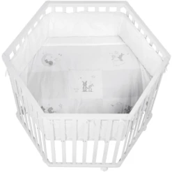 Roba Box 6-hoekig Wit Fox & Bunny