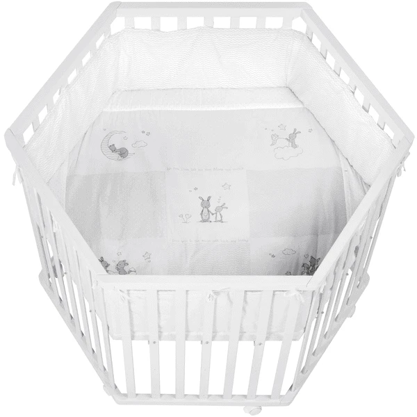 Roba Box 6-hoekig Wit Fox & Bunny