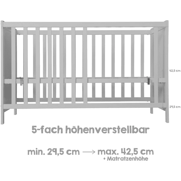 Roba Co-sleeper Taupe 60 X 120 Cm - Afbeelding 2